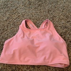 Light pink swim top